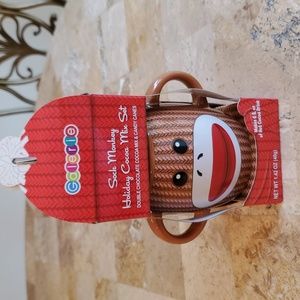 Galerie Sock Monkey Holiday Cocoa Mix Set Mug Hot